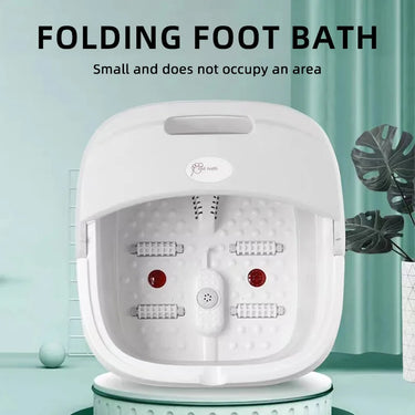 Electric Heated Foot Bath for Arthritis Relief - Portable Foldable Foot Massager